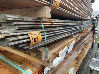 Ca. 69x Douglas wisselsponning, 18x190mm, lengte 400cm